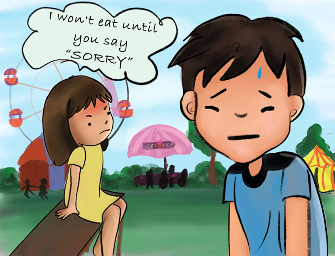 make a professional storyboard and cartoon comic strip