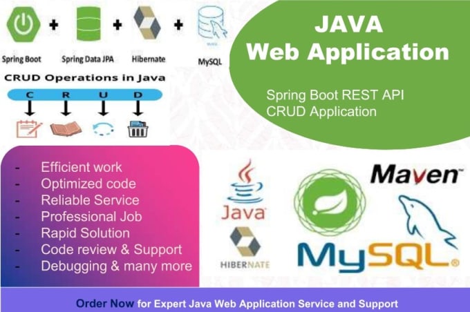 Create react and java based full stack development by Deecody | Fiverr image.