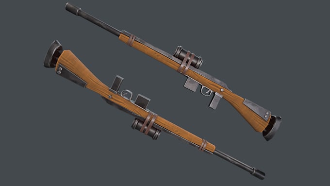 model 3d stylized weapon for your game