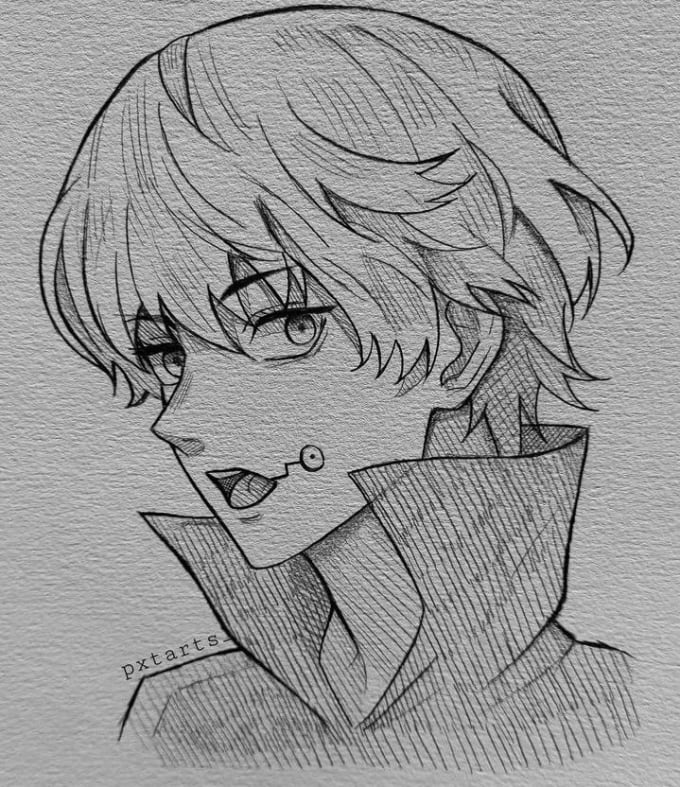 Illustrate comic manga art, nsfw, anime character by Markangel76 Fiverr