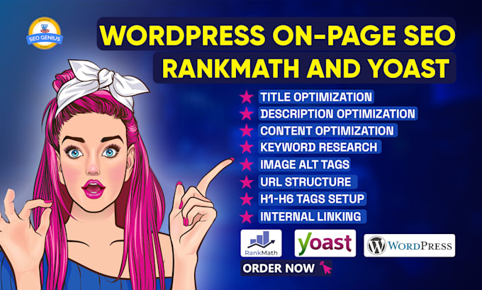 do wordpress on page SEO with rank math and yoast for google ranking