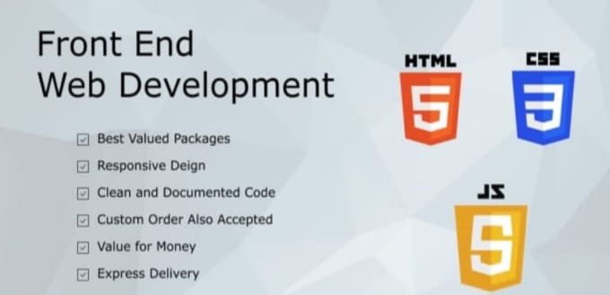 be your front end web developer, figma to html css  javascript and bootstrap