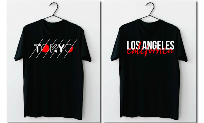 create typography minimalist tshirt design and logo design