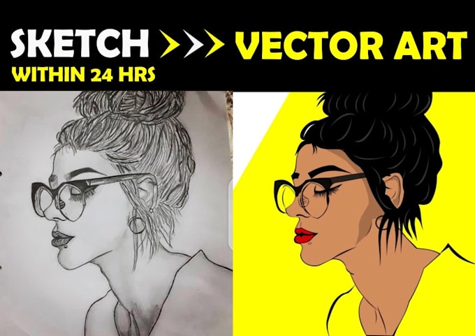 Convert Your Sketch Into Vector Illustration Within 24 Hours By Farhan6969 Fiverr 