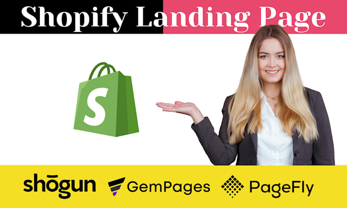 shopify product landing page by gempages, pagefly and shogun