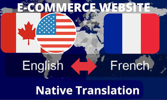 translate and edit your ecommerce website natively in english and french