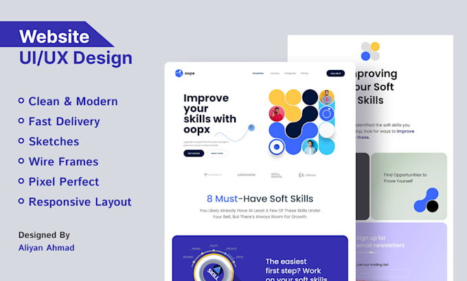 Do quality website design and landing page design in figma by Aliyan_ui ...