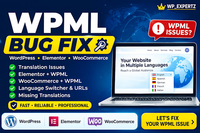 fix wordpress wpml bugs and multilingual website issues