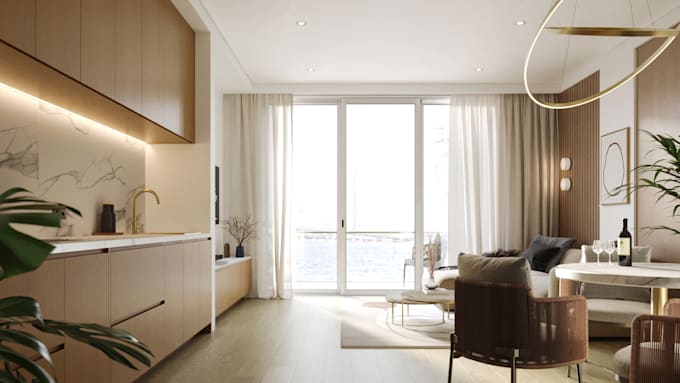 create 3d interior design, rendering, and animation