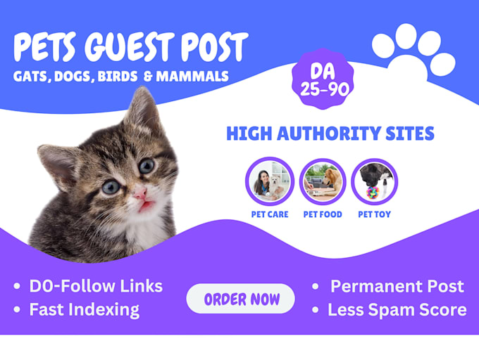 publish your guest post on pets related blogs