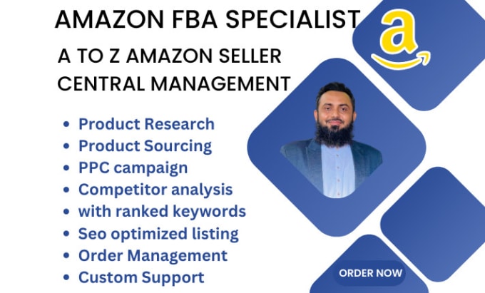 Manage your amazon seller central by Academyonline | Fiverr