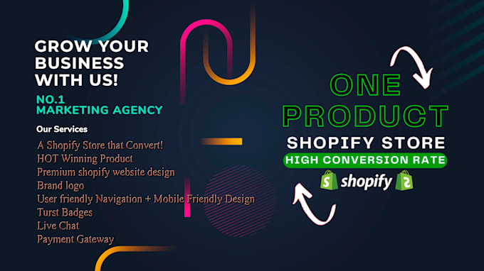 build a passive one product dropshipping shopify store or shopify website