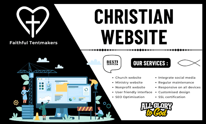 build christian website for church and ministry