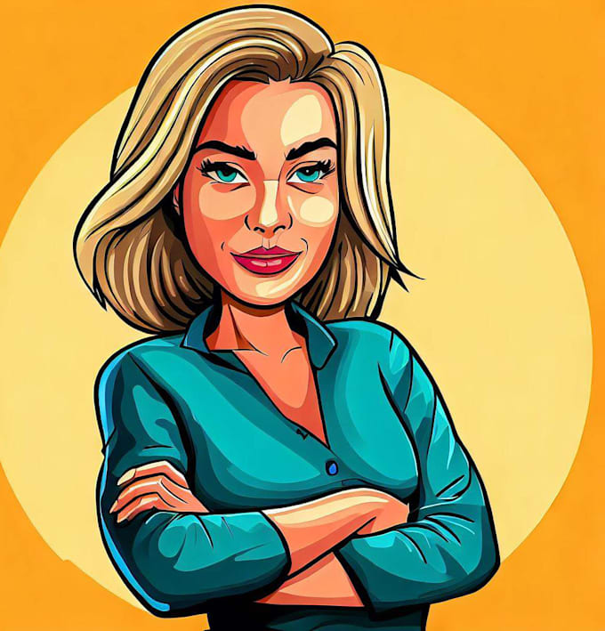 make cartoon design and character art
