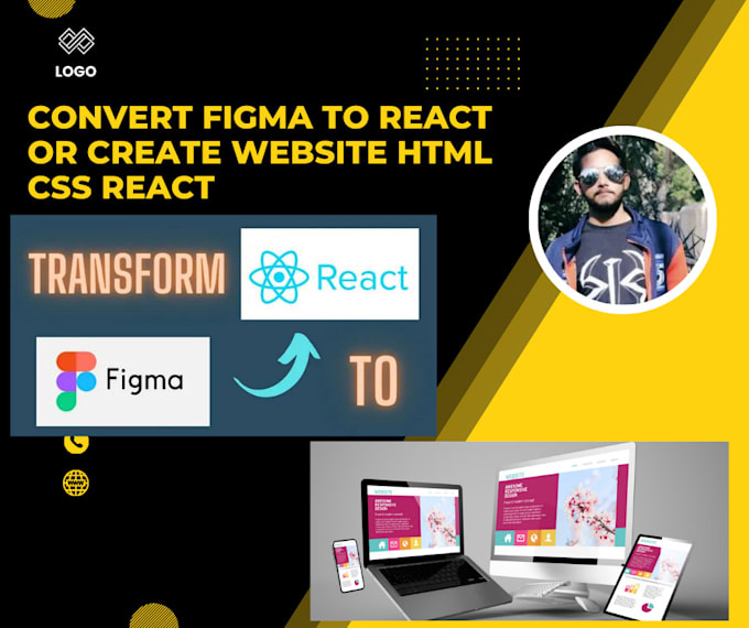 Design website in react or convert figma to html,css and reactjs by ...