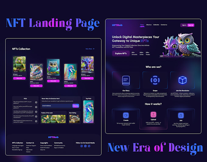 design professional landing page using figma