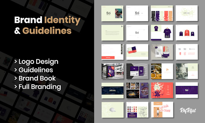 Design awesome brand identity and brand guidelines by Rhfrifat | Fiverr