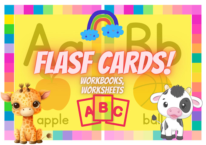 Create custom flash cards with name and photo by Waqaraashir | Fiverr