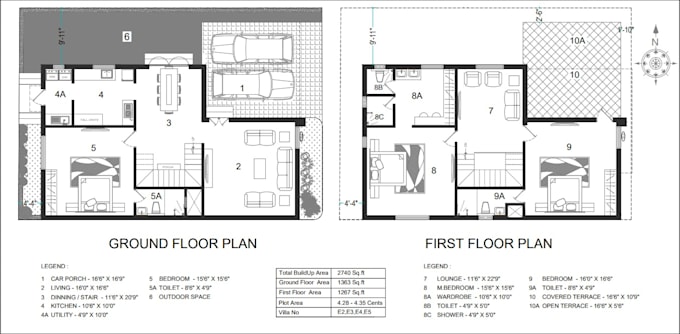 do 2d floor plan and 3d design
