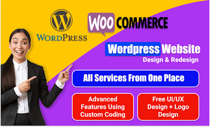 design a professional wordpress website or web design