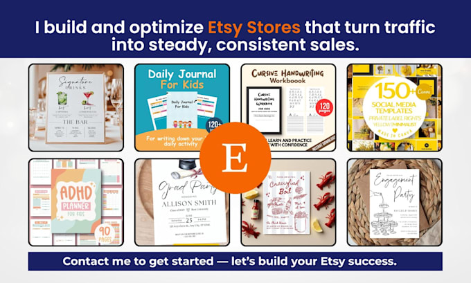 design etsy digital products, setup etsy shop, etsy store product SEO listing