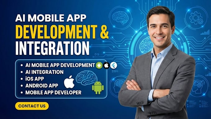 develop ai mobile app, ai integration ios app, android app, mobile app developer