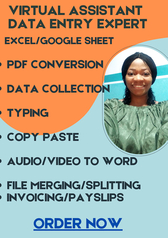 Do data entry on ms excel, google sheets, typing pdf conversion, and ...