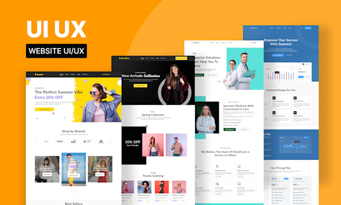 Review! I will design web template and landing page UI UX in figma  for $60