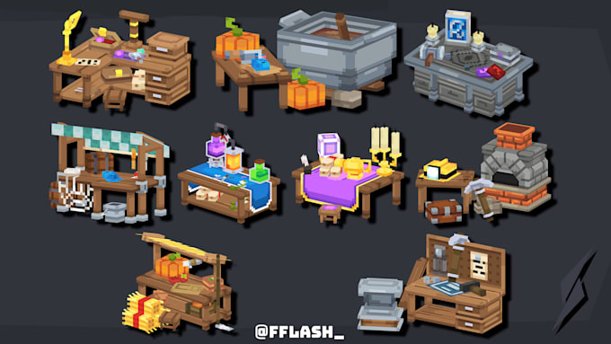 do furniture in blockbench