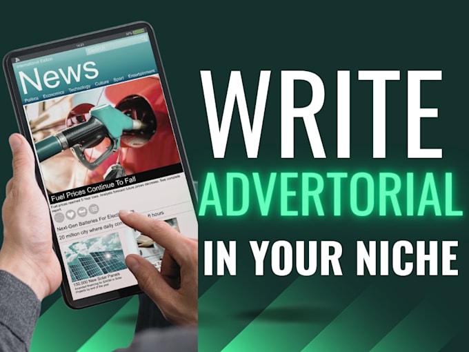 write high converting advertorials for your product or service