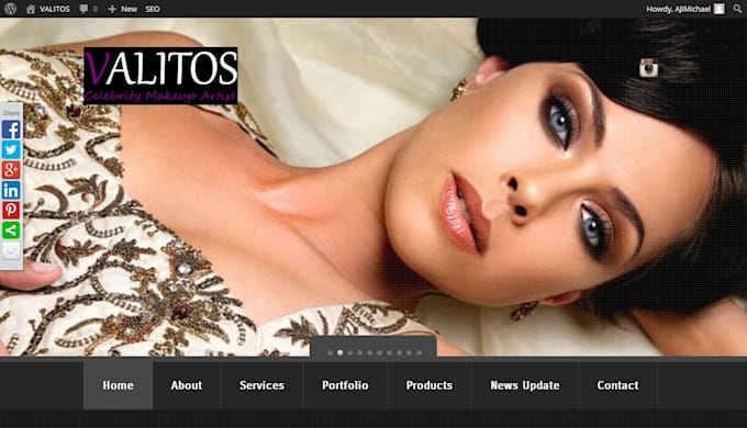 setup your website with wordpress and do simple customization