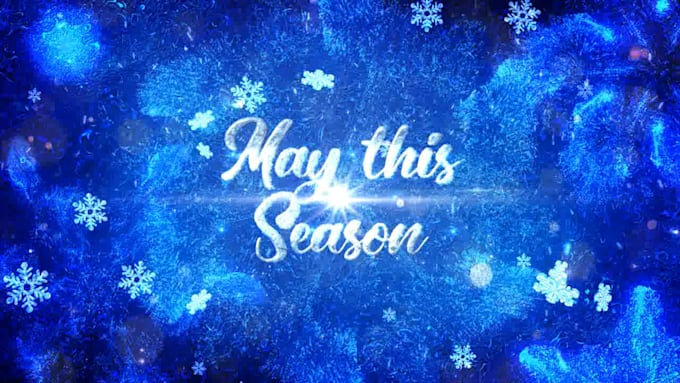 make amazing christmas , new year greetings video
