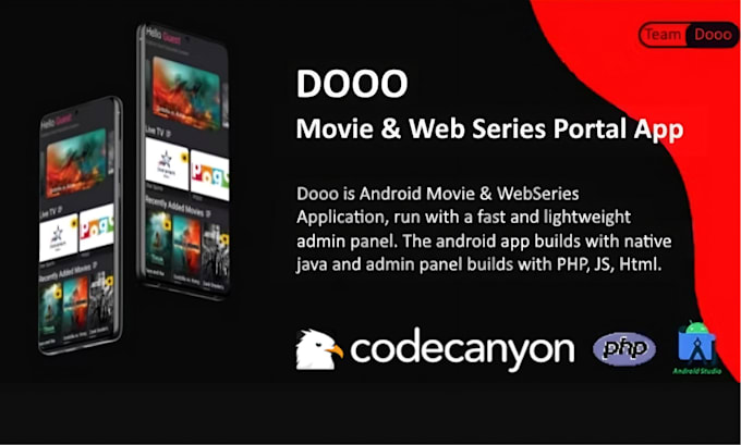 dooo movie app reskin and admin panel, firebase  setup