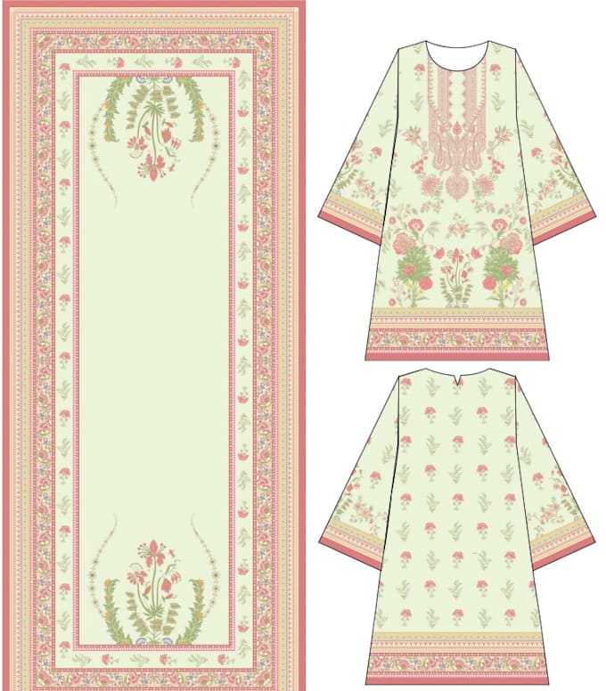 create custom textile patterns and apparel suit designs
