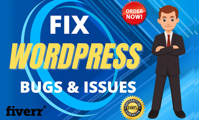 fix your wordpress website bugs, issues, and errors