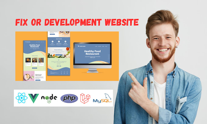 be your front end and backend website developer