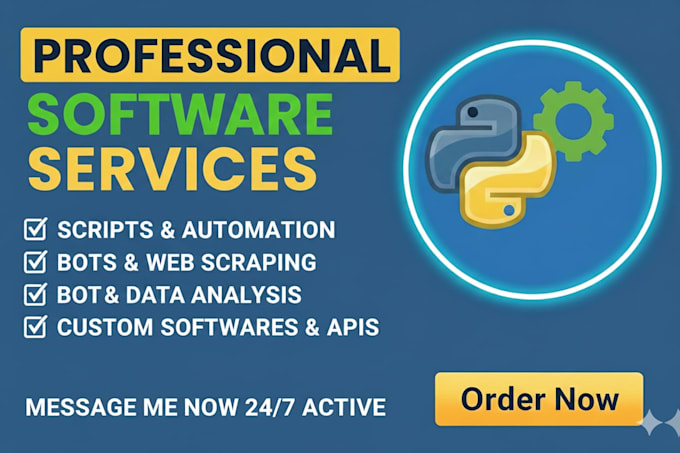 build custom automation bots, web scraping and scripts
