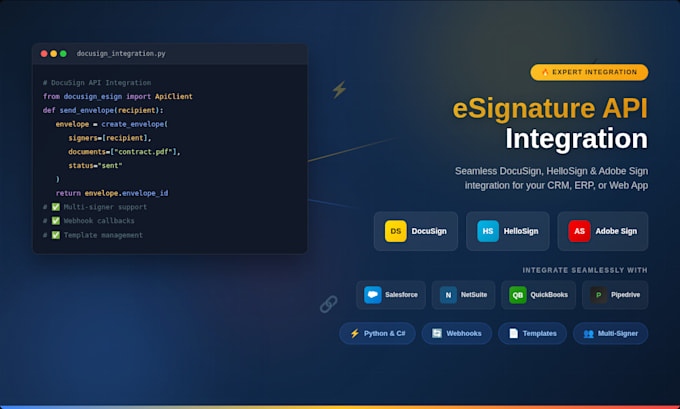 integrate esignature API with your platform