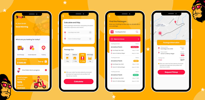 courier app parcel delivery app courier delivery app logistic app grocery app
