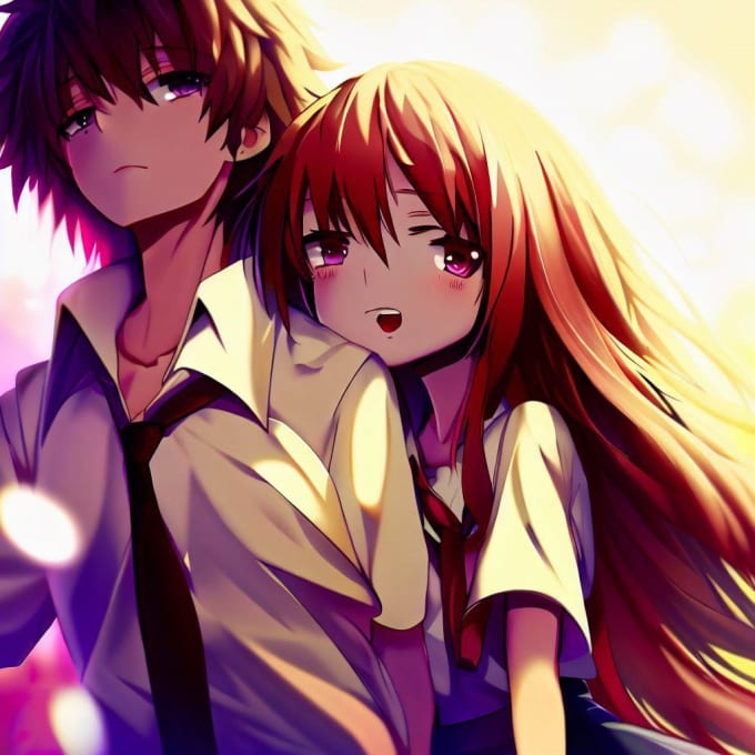 Draw anime, fanart, nsfw, anime couple, by Marzanneheyns Fiverr