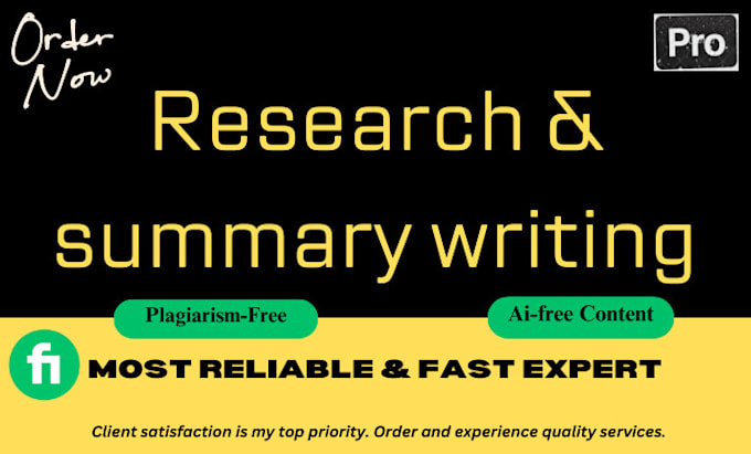 do case study analysis, research and summary writing on any topic