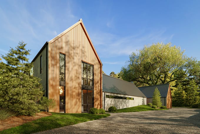 do photorealistic 3d exterior rendering