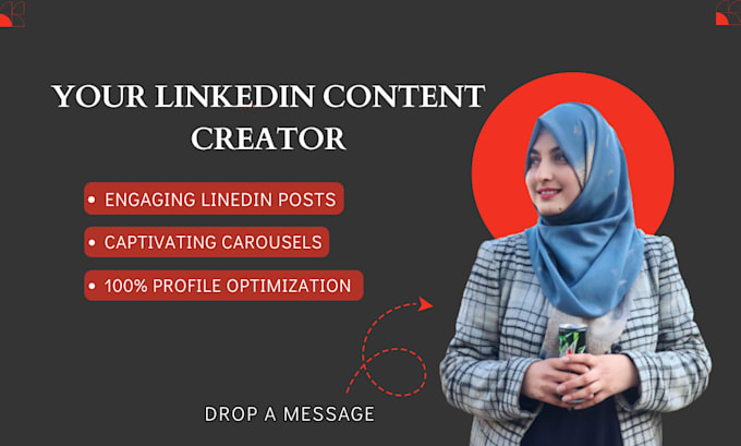 Be your linkedin content creator and manager by Kulsoom_s | Fiverr