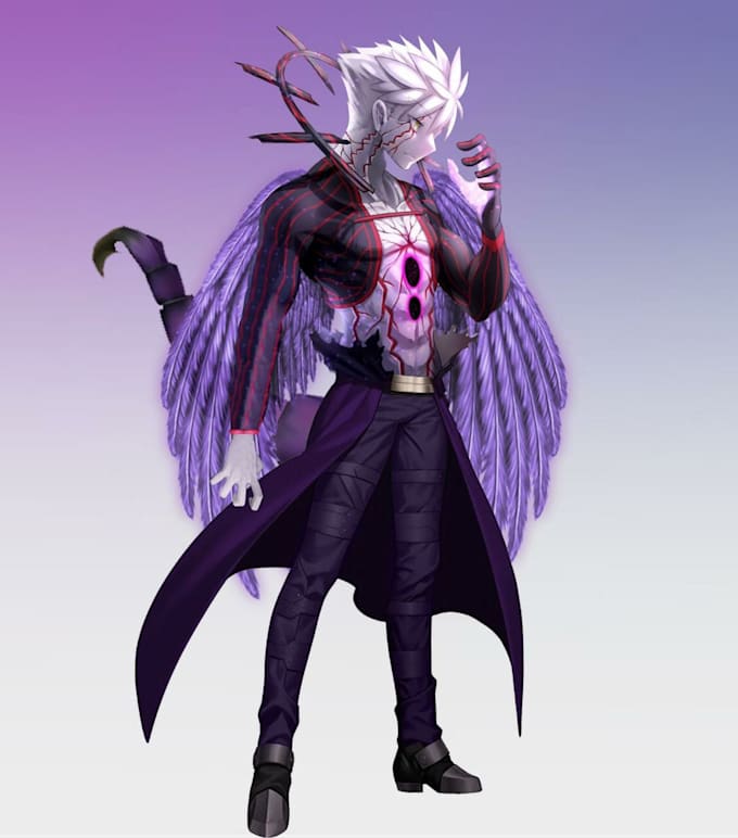 design your full body 2dlive vtuber model art