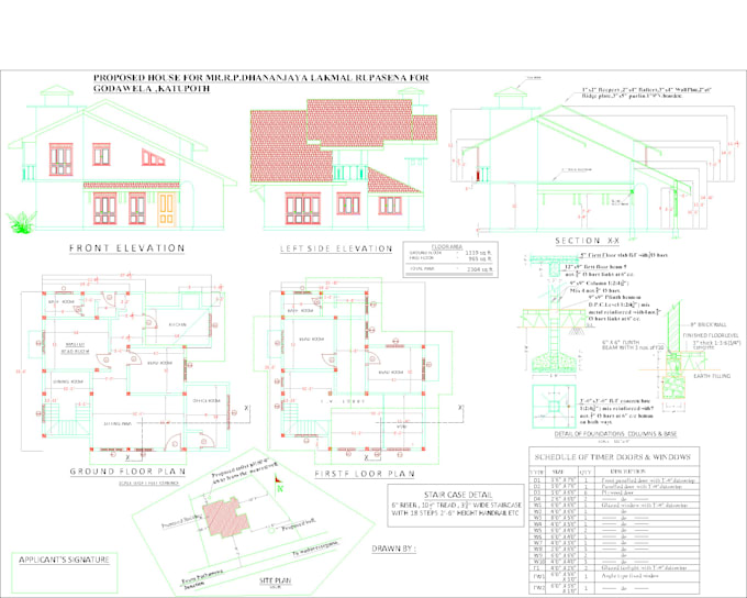 2d floor plan draw architectural floor plan elevations and sections by ...