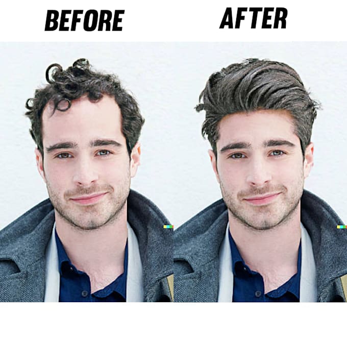 Do edit hair and beard change hairstyle by Patelmff | Fiverr