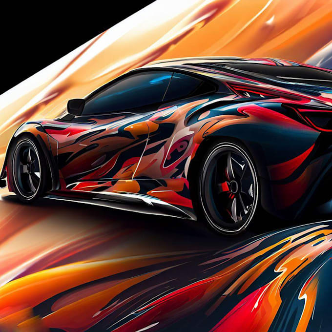 paint a unique car wrap design