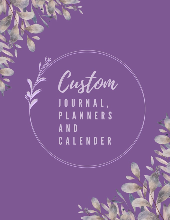 Custom digital and printable planner, calendar, journal by Atelkunte22