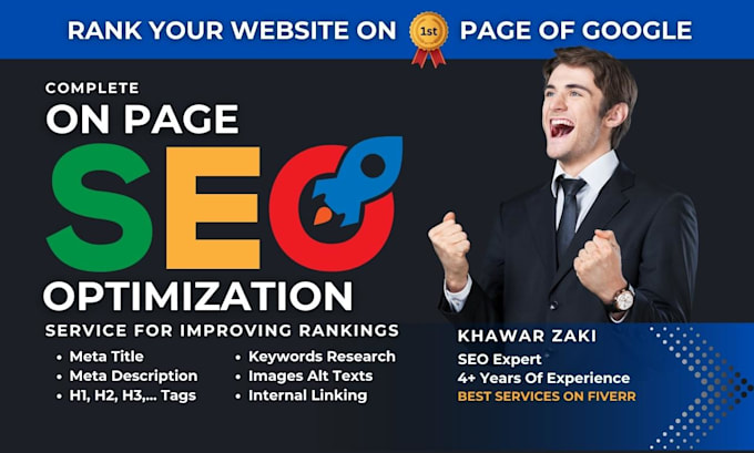 do on page SEO optimization to improve website rankings