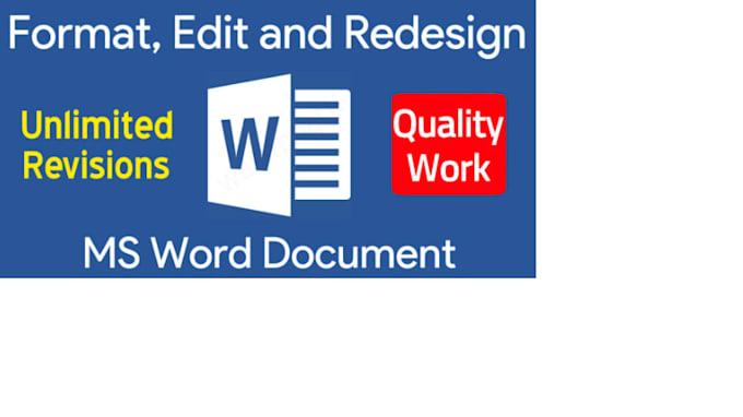 Do microsoft word document design , layout and formatting ...